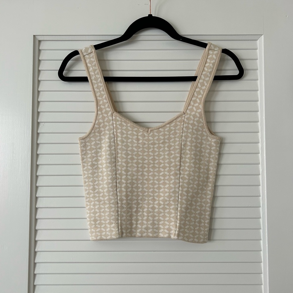Abercrombie & Fitch Printed Crop Tank Top
